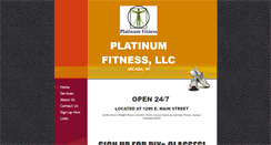 Desktop Screenshot of platinumfitnessllc.com